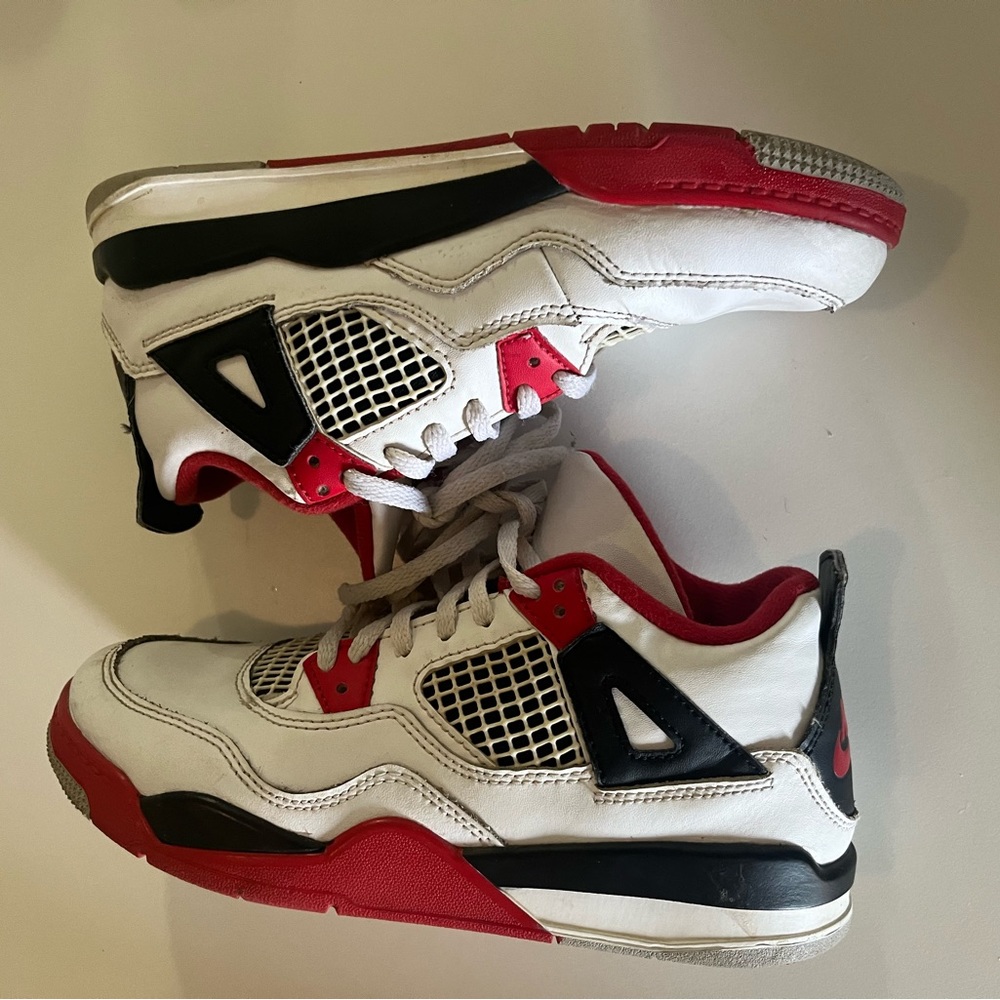 Nike Air Jordan4 Retro Fire Red 2020 Kids PS Athletic Sneakers Basketball Shoes